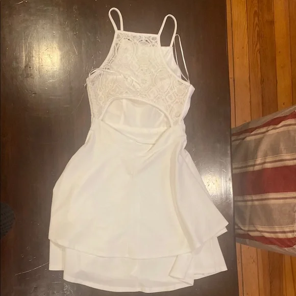 Francesca's Collections White Midi Dress - Picture 2 of 3